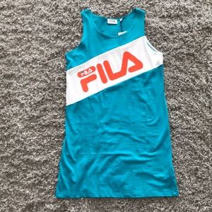UO Fila Shirt Dress